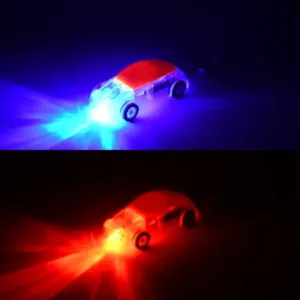 Mini car shape led keychain light flashing headlights toy key ring - Durable Plastic, Compact Mini Size ( default, OS )