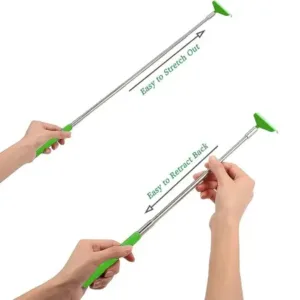 Khujli stick 57 cm long telescopic back scratcher - Stainless Steel, Non-Slip Base ( default, OS )