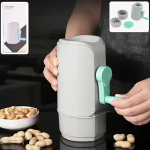 Manual hand-crank peanut sheller machine with built-in filter separator and storage portable household nut cracker - Durable Plastic ( default, OS )