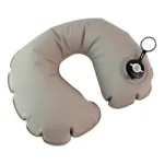 Premium quality inflatable travel neck pillow with air valve ( default, OS )