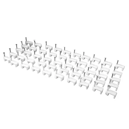 Qqu25TYQQG2Dp98nFI8gBo168gmpxpAlpBhBJkXm.webp 50 pcs 8mm nail cable clips set durable plastic u-type wire holder with steel nail - Stainless Steel, Cable Management Clips, Durable Plastic ( default, OS )