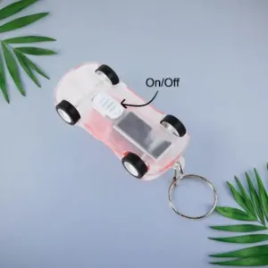 Mini car shape led keychain light flashing headlights toy key ring - Durable Plastic, Compact Mini Size ( default, OS )