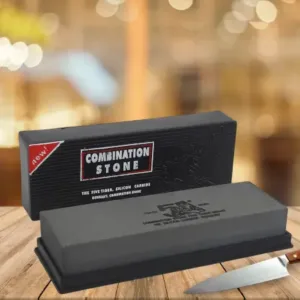 Silicon Carbide German Combination Stone, Dual Sided Stone for Knife and Tools Sharpening with Safety Case ( default, Standard )