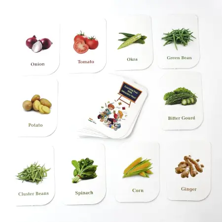0BORS7hXQ6vYINYgID4R1fnq8hnYTZfo9tr7zOje.webp KidKraft 32-Piece Educational Vegetable Flash Cards Set for Toddlers & Kids – Real Images for Preschool & Early Learning ( default, OS )