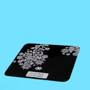 Digital Tempered Glass Weighing Scale – Flower Design LCD ( default, Standard )