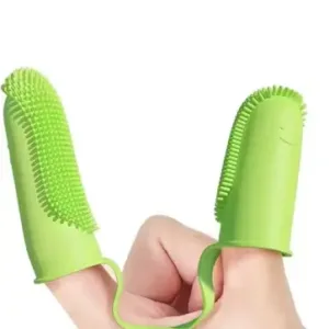 Pet Finger Toothbrush Soft Bristle Dental Cleaning Brush for Dogs Cats and Small Pets ( default, Standard )