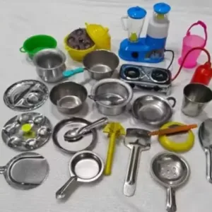 Miniature Steel Kitchen Toy Set for Kids (3-4 years) ( default, OS )