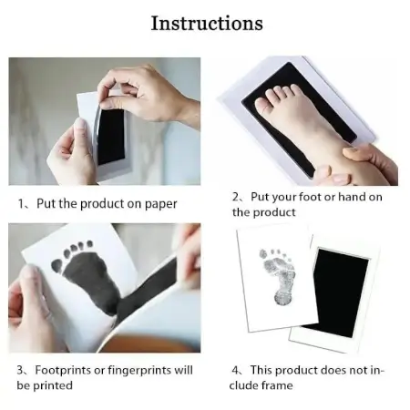 2YLiA4Gi6Z9HETAWxzw180MDaOojpemFIZk2LDf4.webp Inkless Hand and Footprint Kit Ink Pad for Baby Hand and Footprints Dog Paw Print Kit Dog Nose Print Kit Baby Footprint Kit Clean Touch Baby Foot Printing Kit Handprint Kit (Black-Pack of-1)