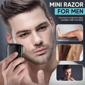 Mini Electric Shaver for Men USB Rechargeable Portable Pocket Beard Trimmer Waterproof Electric Razor ( default, OS )
