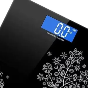 Digital Tempered Glass Weighing Scale – Flower Design LCD ( default, Standard )