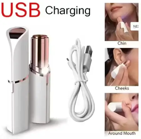 6CsDE2wNyQuLxdYrknkZsZk76RT6ilqN3SYAvbz0.webp Facial Hair Removal for Women | Painless Waterproof Shaver with LED Light | Cordless USB Rechargeable ( default, Standard )