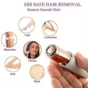 Facial Hair Removal for Women | Painless Waterproof Shaver with LED Light | Cordless USB Rechargeable ( default, Standard )