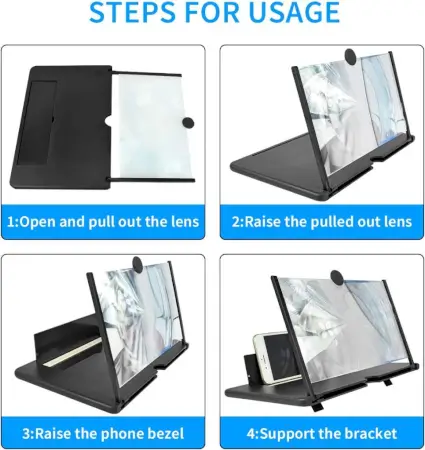 7FzIdgpoHhfpsITwcPmHkPKAC4FqnibPeMoJOdB4.webp 8 Inch 3D HD Mobile Screen Magnifier with Foldable Stand Phone Screen Expander Amplifier for Movies Videos Gaming (Multicolor) ( default, OS )