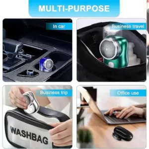 Mini Electric Shaver for Men USB Rechargeable Portable Pocket Beard Trimmer Waterproof Electric Razor ( default, OS )