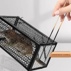 Foldable Mouse Trap Squirrel Trap Small Live Animal Trap Mouse Voles Hamsters Live Cage Rat Mouse Cage Trap for Mice Easy to Catch and Release ( default, SMALL ).