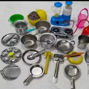 Miniature Steel Kitchen Toy Set for Kids (3-4 years) ( default, OS )