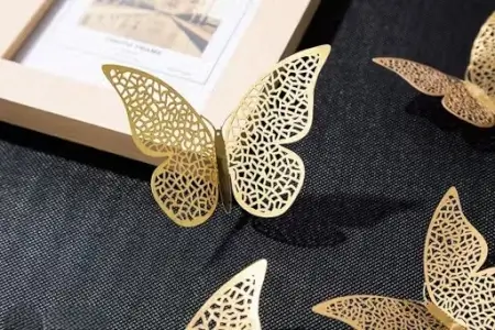 JUEt6n7mhvrEs2MDOJj1PZOcisVNTqjnPtrbDpfe.webp 12pcs 3D Shiny Gold Butterfly Stickers with Sticking Pads ( default, OS )