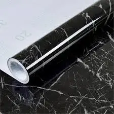 MDUrtyrZua6QXZ4Np2p4yBsHorHO3bugs2RaKQcf.webp Marble Aluminum Foil Kitchen Stickers – Oil-Proof, Waterproof, Self-Adhesive Wallpaper PVC (Black Marble, 60cm x 200cm, Pack of 2) ( black, Free Size ).