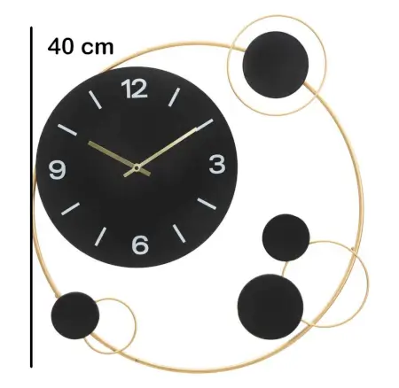 MnmJ2huoExMohzXrufCQqIIenyS8pENgmN7R4Hcl.webp Decorative Round Iron Metal Wall Clock for Living Room, Bedroom, Office ( default, M )