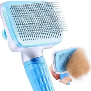Auto Slicker Brush for Dogs & Cats – Pet Grooming Tool ( default, Standard )