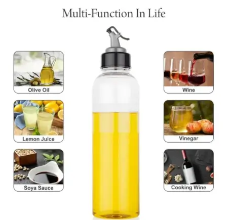 PmBL2oRwbwapK2jz8d3IrrNDp6fhKrlOpzt0Guh1.webp Plastic Oil Dispenser 1 Litre Cooking Oil Dispenser Bottle Oil Container,Transparent ( multicolor, 1000ml )