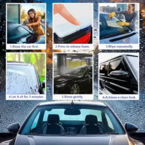 Car Glass Oil Film Cleaner Brush – Automotive Cleaning ( default, OS )