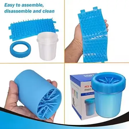 QzHTKJc3ypE7hl0M2eSZEtzZ5i3WQfwJ9AyJAGIS.webp Portable Dog Paw Cleaner Cup with Soft Silicone Bristles Pet Foot Washing Cup for Small and Medium Dogs ( default, Standard )