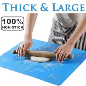 Premium Silicone Roti/Chapati Making Mat – 50×40 CM | Non-Stick, Food-Safe, Measured Pastry Mat ( blue, 50X40 CM )