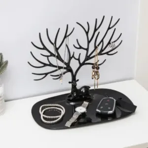Deer Antlers Jewelry Holder - Elegant Tree Design Jewelry Organizer for Necklaces, Bracelets, and Rings ( default, Standard ).