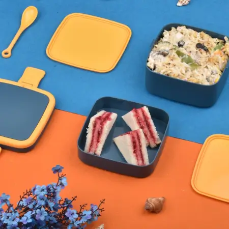 W1xaWUcIAyFfBUzvon1bQkm3dtLYFpO8y5uEktuU.webp BLUE DOUBLE-LAYER PORTABLE LUNCH BOX STACKABLE WITH CARRYING HANDLE AND SPOON LUNCH BOX , Bento Lunch Box ( blue, Standard ).