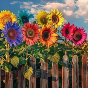 Mix Sunflower Seeds, 50 Seeds, Multiple Vibrant Colours, Garden Flowers ( default, OS )