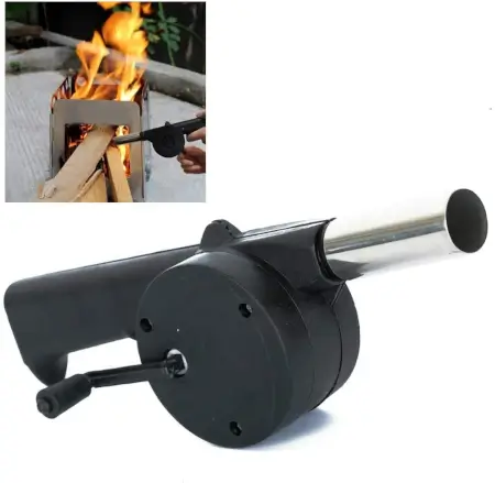 XLy8xd7K7macmLSaVOhLLrVjgSj54kokacYnFJaq.webp Portable Hand Crank BBQ Fan Air Blower for Charcoal Grill Outdoor Barbecue Cooking Tool ( default, Standard )