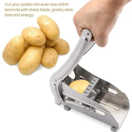 Y8slavLlugKnY4caObmqGxLl0IRZNxlWOMAGFnAA.webp French Fries & Vegetable Cutter Stainless Steel Potato Chip Slicer ( default, Standard ).