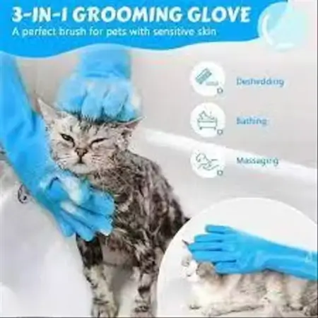 bULxiIu6GxLT7ZRLA23z9sWZo68oCAF1ns2hpqqW.webp Silicone Pet Grooming Bath Glove for Dogs and Cats Hair Removal Scrubber ( default, Standard )