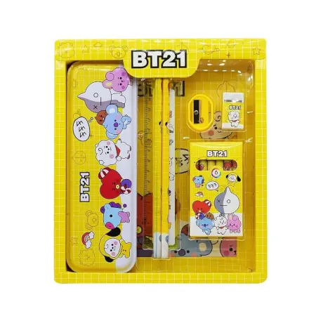 bX9YUHJxGPUxyo4BzpDt9SrzsGX4Sa29Jm4mjab2.webp Stationery Kit for Kids - Stationery Set, Includes Metal Pencil Box, Sharpener, Pencil and Eraser Set, School Supply Set, Birthday Return Gift for Kids, Boys, Girls (12 pc Set) ( default).