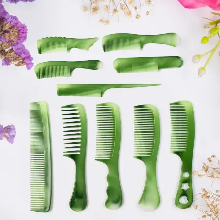 ck7pMTP5pWgI1eXOW5mHROuPMaq8T1uvjM67J1mi.webp 10-piece multipurpose hair comb set - Durable Plastic ( default, OS ).