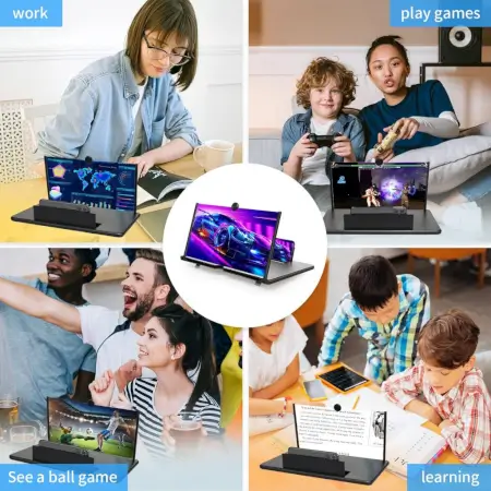 en0e9KurRHzU1bq8iMfmfGN6J39AI37hpOROyEpb.webp 8 Inch 3D HD Mobile Screen Magnifier with Foldable Stand Phone Screen Expander Amplifier for Movies Videos Gaming (Multicolor) ( default, OS )