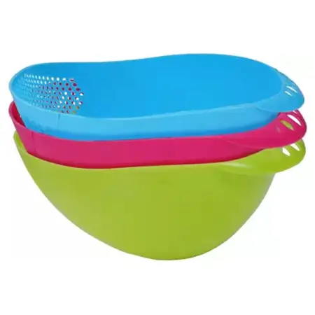 fogw20yTg5TdWqfxR2kQW3Ek4FjRPdE0Fy9v7K3v.webp Virgin Rice Bowl Durable Plastic Strainer, Water Strainer | Vegetable & Fruits Washing Bowl ( default, Standard ).