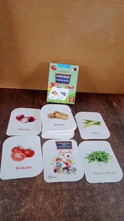 fuMTPKuLIVcWudS01To6piHex5hCl8zvpceZzz4u.webp KidKraft 32-Piece Educational Vegetable Flash Cards Set for Toddlers & Kids – Real Images for Preschool & Early Learning ( default, OS )