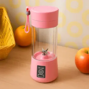 Portable USB Rechargeable Juicer Blender Bottle 380ML with 6 Stainless Steel Blades ( default, OS )