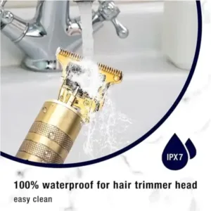 Vintage T9 Metal Body Trimmer – Rechargeable Beard & Hair Clipper ( default, FREE SIZE )