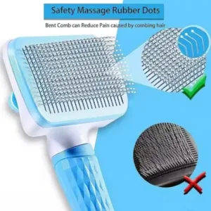 Auto Slicker Brush for Dogs & Cats – Pet Grooming Tool ( default, Standard )