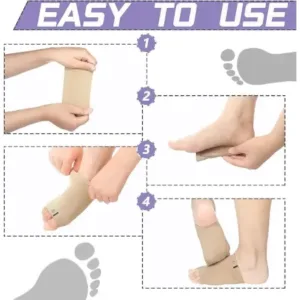 Foot Arch Support Sleeves – Plantar Fasciitis & Flat Feet Relief ( default, Standard )