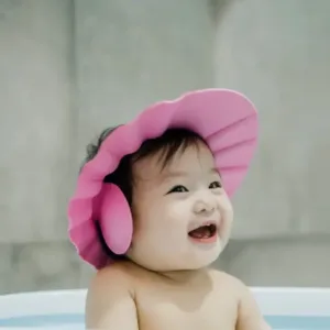 Adjustable Safe Soft Bathing Baby Shower Cap ( default, Standard ).