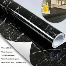 o0h1vjVfSVdBs2nBizszPGfT2Uo2oiff9nbaEkhH.webp Marble Aluminum Foil Kitchen Stickers – Oil-Proof, Waterproof, Self-Adhesive Wallpaper PVC (Black Marble, 60cm x 200cm, Pack of 2) ( black, Free Size ).