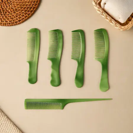 orBDHZqrMWA22wIasvRQHG8iwsYlrHHTXQhj5HLl.webp 10-piece multipurpose hair comb set - Durable Plastic ( default, OS ).