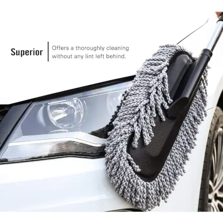 p4ED0A6gfy67F7aPgcOfPQYZqHhkMJSiWD8CMnk9.webp Car Duster, Long Retractable / Soft / Non-Slip / Handle Multipurpose Microfiber Wash Brush Vehicle Interior and Exterior Cleaning Kit with for Car, Boats or Home ( default, Standard ).