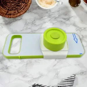 Slicer for Kitchen 5 in 1 Foldable Vegetable Slicer Blade Potato Cutter, Veggie Slicer, Onion Slicer, Julienne Grater with Protective Guards, Stainless Steel Blade ( default, Standard ).