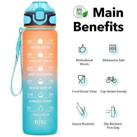 qJis992AZnyhwNAe4mCgO1K8Kxg81AVKvzuGMNl9.webp Motivational Water Bottle with Straw & Time Marker, Portable Gym Water Bottle (1 L), Leakproof Reusable, Special Design for Your Sports Activity, Hiking, Camping ( default, Standard ).