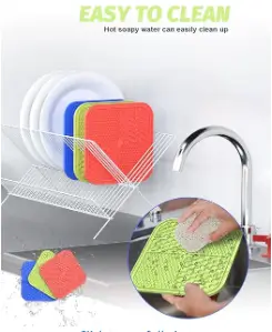 rFSFgMbHzdvMpsOCif9GIJrEQMgCofW9nu1BK1Sf.webp Pet Lick Mat Slow Feeder for Dogs and Cats Peanut Butter Treat Pad Anxiety Relief Feeding Mat ( default, Standard )